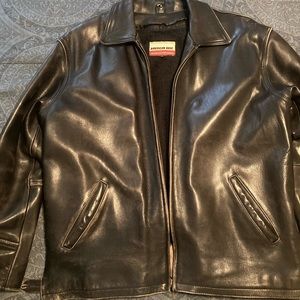 Men’s Distressed Leather Jacket Size Medium - Fits like a Large